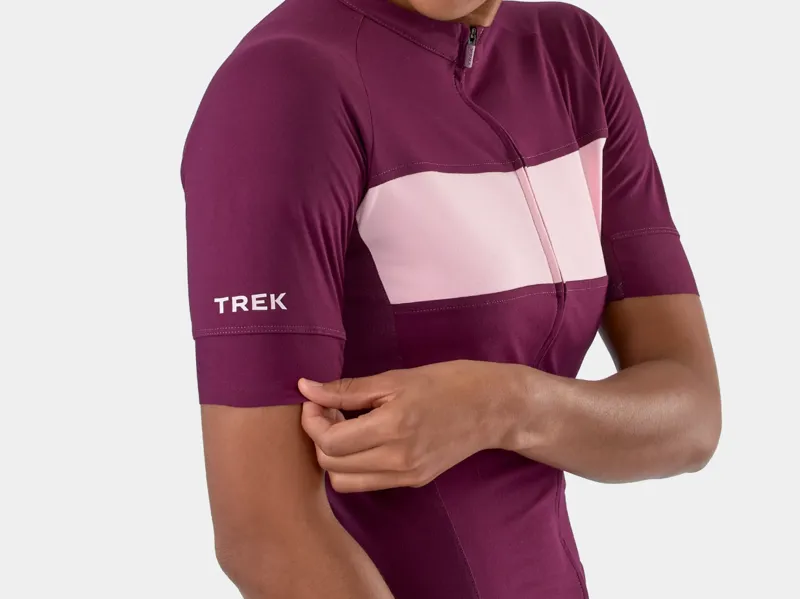 Trek Circuit Women's LTD Short Sleeve Jersey in Mulberry-3